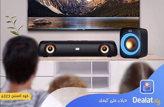 RGB Bluetooth Speaker with 5 Ports (BT - AUX - TF - OUT - SUB) with High-definition Sound