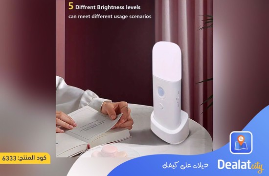 Portable LED Night Light with Motion Sensor and USB Rechargeable with Adjustable Levels