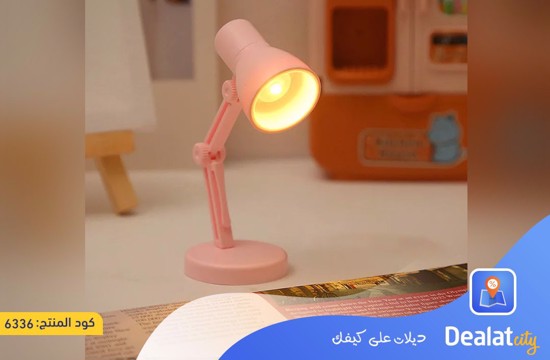 Foldable and Adjustable Mini LED Desk Lamp with Sturdy Base and Soft Lighting to Relieve Eye Strain and Protect Eyes