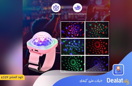 RGB LED Clock Light Colorful Lights Music Sync Rechargeable - dealatcity store