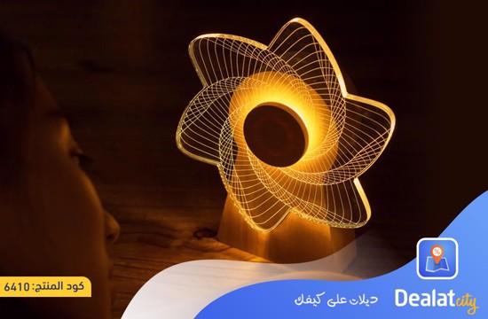 3D Rotating Windmill Led Night Light Table Lamp - dealatcity store