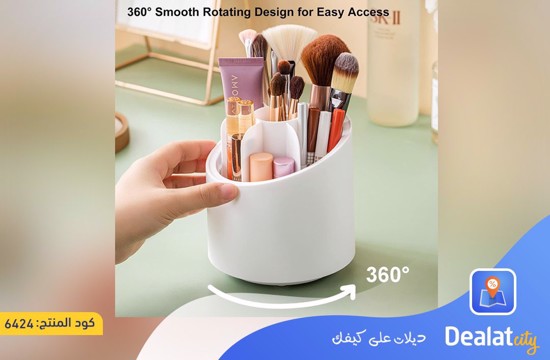 360 Degree Rotating Makeup Organizer with Clear Lid- dealatcity store