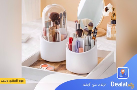 360 Degree Rotating Makeup Organizer with Clear Lid- dealatcity store