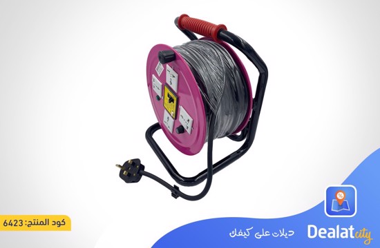 22.5m Cable Reel with 4 Triple Sockets - dealatcity store