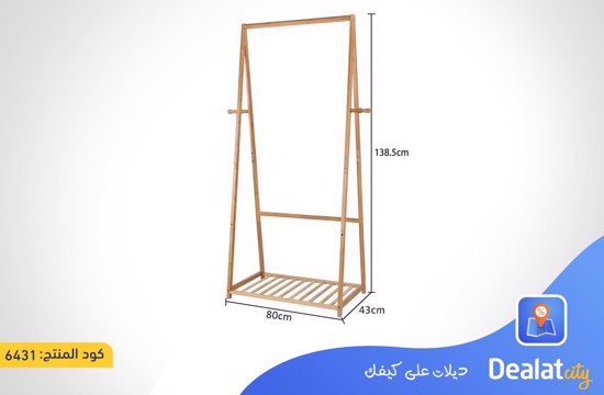  Space Saving Clothes Stand with 4 Hooks - dealatcity store