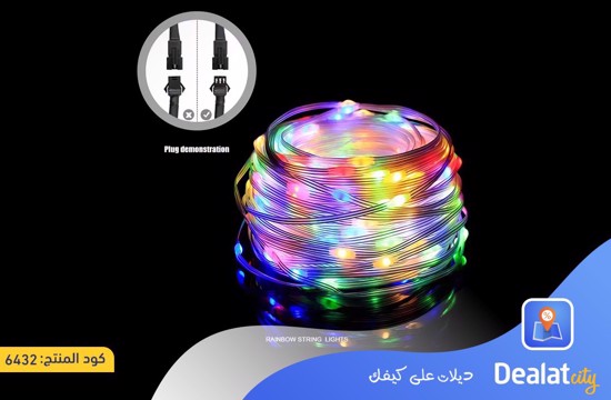 RGB LED Smart String Lights with Bluetooth and Remote Control  - dealatcity store