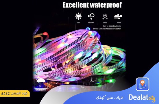 RGB LED Smart String Lights with Bluetooth and Remote Control  - dealatcity store