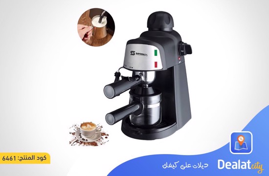 Sayona SEM-4298 Espresso Coffee Maker 240ml 800W with Double Filter