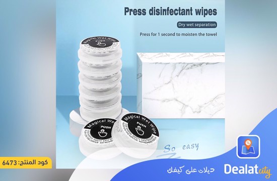 Magical Push Wet Wipes for Single Use Quick and Convenient Cleaning -dealatcity store