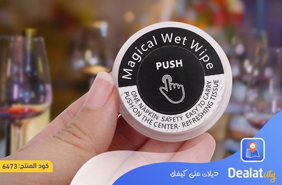 Magical Push Wet Wipes for Single Use Quick and Convenient Cleaning -dealatcity store