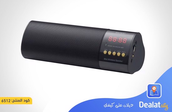 Portable Bluetooth Speaker with LED Display Multi-Port (USB, FM, TF, AUX) 1500mAh