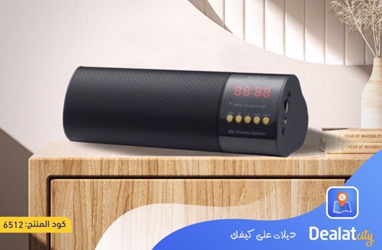 Portable Bluetooth Speaker with LED Display Multi-Port (USB, FM, TF, AUX) 1500mAh