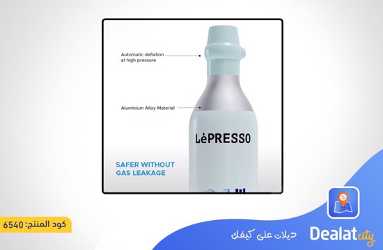 LePresso CO2 Carbonated Drinks Capsule 0.6L Safe and Easy to Install