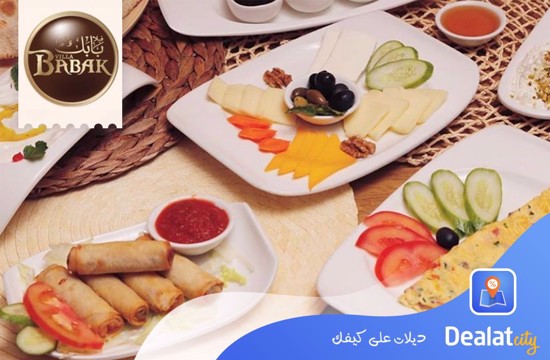 Order from the menu for 10 and pay 6.5 from Villa Babak Restaurant