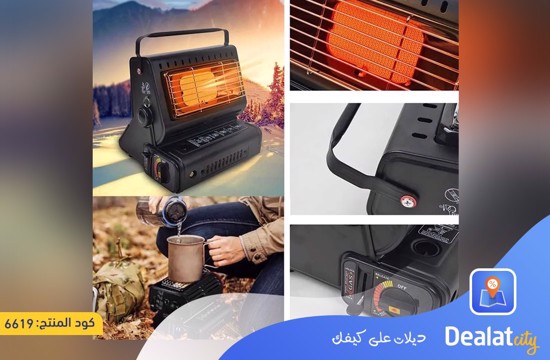 2-in-1 Portable Heater and Heater with Rotating Handle for Camping