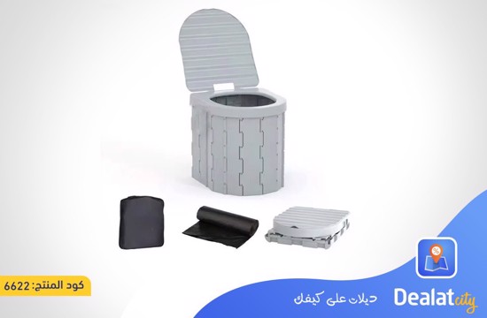 Portable Folding Camping Toilet with 150kg Load Capacity- dealatcity store