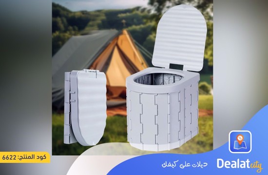 Portable Folding Camping Toilet with 150kg Load Capacity- dealatcity store