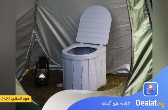 Portable Folding Camping Toilet with 150kg Load Capacity- dealatcity store