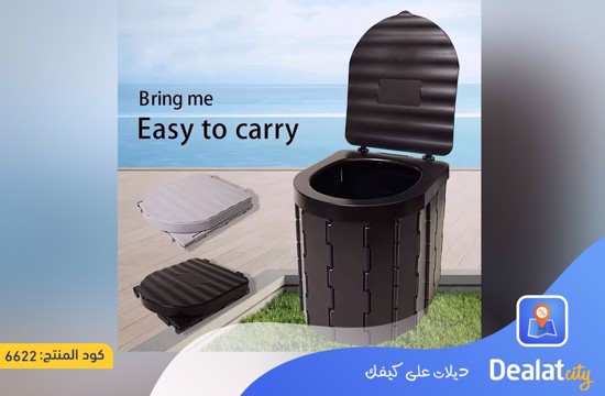 Portable Folding Camping Toilet with 150kg Load Capacity- dealatcity store