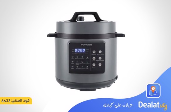 Porodo 1300W 6L Multi-Purpose Pressure Cooker - dealatcity store