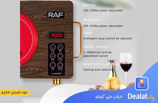 RAF R-8004 3500W Electric Cooker with 5 Cooking Programs - dealatcity store