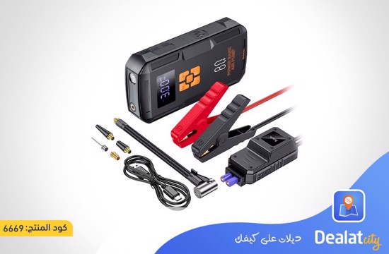 Hoco QS2 Land Jump Starter and Air Pump 8000mAh - dealatcity store