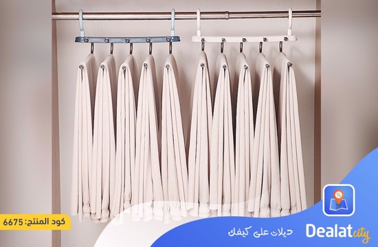 5-rack Stainless Steel Foldable Hanger Space Saving Versatile